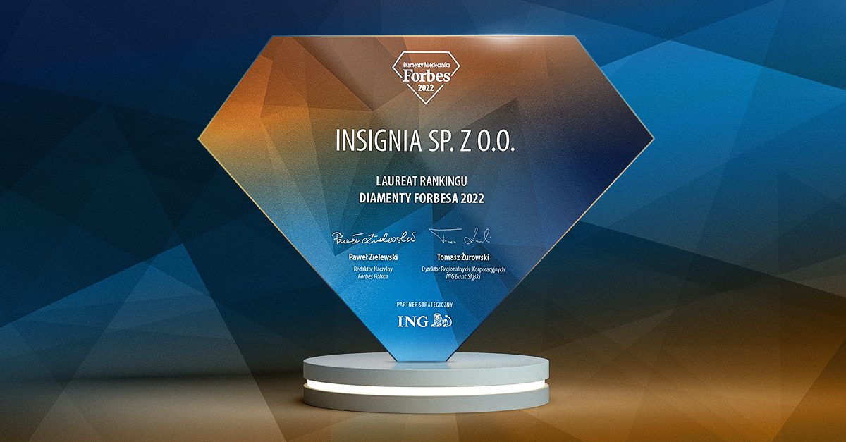 Insignia wins a 2022 Forbes Diamond